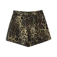 Spring New   Women's Clothing Street Fashion Casual Animal Print  Shorts W028 6165 main image 4