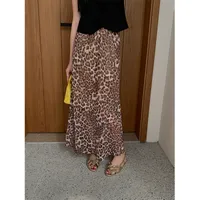 Aixiri  Summer Fashionable Animal Pattern Rubber Waist Slimming Draping Long Textured Skirt 11662 main image 1