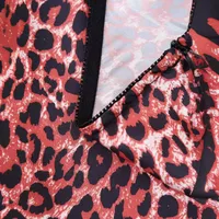 Spring New Women's Clothing  Style Fashion Animal Print Silk Satin Texture Skirt 73855 main image 3