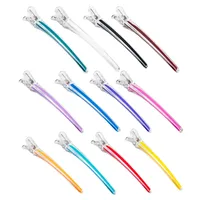 Wholesale Hairpin Crystal Silicone Strip Seamless Hairpin Barber Shop Partition Positioning Clip Bangs Clip Duckbill Clip main image 1