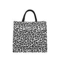 Canvas Women's Bag  New Korean-style Animal Pattern Internet Popular Tote Bag Simple Design Canvas Mending Class Bag For College Students sku image 1