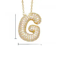 26 English Letter Necklace  Copper Gold Plated Micro-inlaid Zircon Pendant Fashion Jewelry  Hot Sale Clavicle Chain sku image 15