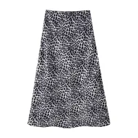 Wholesale  Summer New Women's Animal Print Silk Satin Texture Skirt Women main image 2