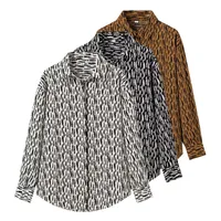 MYDY  Wholesale Women's Clothing  New Fashion  Casual Animal Print Long Sleeve Shirt A11067 main image 1