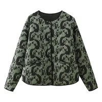 Women's    Own  Wholesale Jacket Animal Print Cotton-padded Jacket Jacket Jacket main image 3