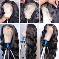 Unisex Casual Street Real Hair Centre Parting Curls Wigs main image 4