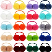 Girl'S Cute Round Hairball Rubber Band Hair Tie main image 1