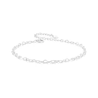 Wholesale Jewelry IG Style Simple Style Geometric Sterling Silver Anklet sku image 1