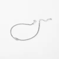 Sterling Silver Cable Chain Box Chain Simple Style Bracelets main image 3