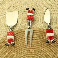 Christmas Cute Santa Claus 304 Stainless Steel Tableware 1 Piece main image 1