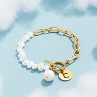 Elegant Simple Style Classic Style Letter Artificial Pearl Copper Wholesale Bracelets sku image 17