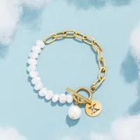 Elegant Simple Style Classic Style Letter Artificial Pearl Copper Wholesale Bracelets sku image 20