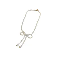 Basic Bow Knot Imitation Pearl Wholesale Necklace main image 5