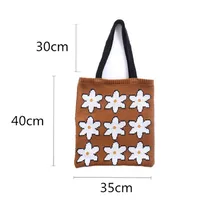 Women's Large Polyester Flower Cute Open Underarm Bag main image 6