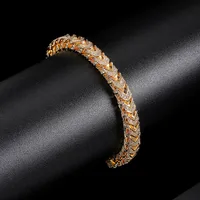 Brass 18K Gold Plated Casual Classic Style Arrow Inlay Zircon Bracelets main image 1