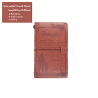 Creative Letter Imitation Leather Stationery Travel Journal Book Notebook sku image 15