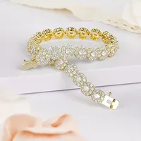 Brass 18K Gold Plated Casual Classic Style Plating Inlay Round Zircon Tennis Bracelet main image 8