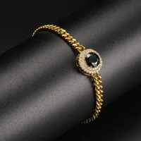 Wholesale Casual Classic Style Round Brass Inlay 18K Gold Plated Zircon Bracelets main image 4