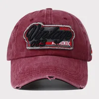 Unisex Casual Hip-Hop Retro Letter Patch Curved Eaves Baseball Cap main image 6