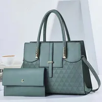 Women's Medium Pu Leather Triangle Geometric Classic Style Zipper Buckle Bag Sets main image 2