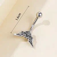 1 Piece Eyebrow Studs Basic Modern Style Classic Style Bat 304 Stainless Steel Eyebrow Studs main image 4