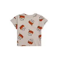 Cute Simple Style Animal Cartoon Round Dots Cotton T-shirts & Blouses sku image 10