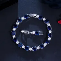 Wholesale Basic Modern Style Classic Style Geometric Brass Inlay Gold Plated Rhinestones Zircon Bracelets sku image 1