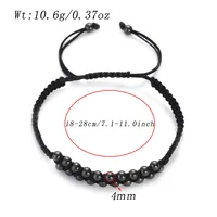 Brass Hip-Hop Retro Beaded Round Drawstring Bracelets sku image 3