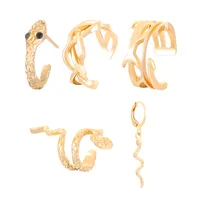 1 Set Simple Style Classic Style Snake Alloy Ear Cuffs Ear Studs sku image 1