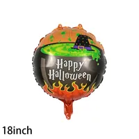 Halloween Pumpkin Bat Skull Aluminum Film Party Balloons sku image 19