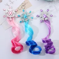 Kid'S Princess Snowflake High Temperature Wire Diamond Hair Clip main image 4