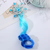 Kid'S Princess Snowflake High Temperature Wire Diamond Hair Clip sku image 2