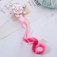 Kid'S Princess Snowflake High Temperature Wire Diamond Hair Clip sku image 1