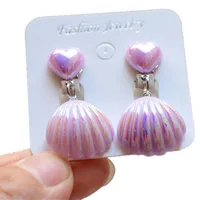 Simple Style Classic Style Shell Plastic Resin Girl'S Ear Cuffs main image 3