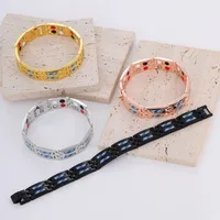 Hip-Hop Simple Style Water Droplets Magnet Alloy Wholesale Bracelets main image 1