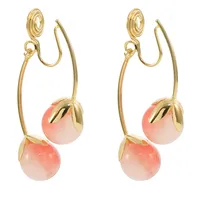 1 Pair Elegant Fruit Copper Ear Studs sku image 1