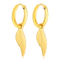 1 Pair IG Style Simple Style Commute Wings 304 Stainless Steel Drop Earrings main image 3