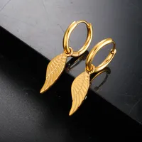 1 Pair IG Style Simple Style Commute Wings 304 Stainless Steel Drop Earrings main image 1