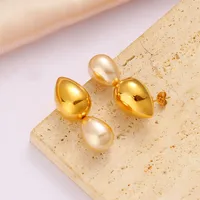 1 Pair Exaggerated Commute Geometric 304 Stainless Steel 316 Stainless Steel  18K Gold Plated Drop Earrings main image 8