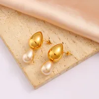 1 Pair Exaggerated Commute Geometric 304 Stainless Steel 316 Stainless Steel  18K Gold Plated Drop Earrings main image 2