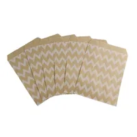 Simple Style Stripe Polka Dots Kraft Paper Food Packaging Bag sku image 3