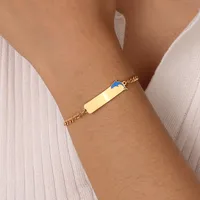 Cute Marine Style Simple Style Dolphin 201 Stainless Steel 18K Gold Plated ID Bracelet In Bulk main image 5