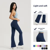 Nuls Youth Nude Yoga Pants Women's Spring And Summer New High Waist Hip Lifting Fitness Pants Tight Flared Pants main image 4