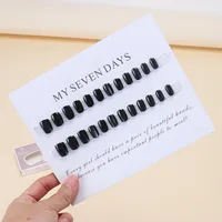 Wear Nail TikTok Popular Flash Blush Pure Desire Wind Bow Knot Nail Stickers Manicure Finished Detachable Nail Piece sku image 10