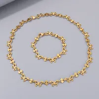 Wholesale Jewelry Simple Style Butterfly 304 Stainless Steel 18K Gold Plated Bracelets Necklace main image 8