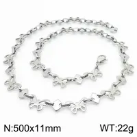 Wholesale Jewelry Simple Style Butterfly 304 Stainless Steel 18K Gold Plated Bracelets Necklace sku image 4