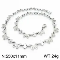 Wholesale Jewelry Simple Style Butterfly 304 Stainless Steel 18K Gold Plated Bracelets Necklace sku image 5