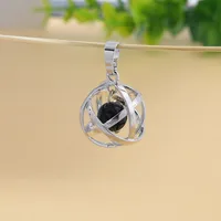 1 Piece 20 * 25mm Natural Stone Copper Agate Opal Ball Pendant sku image 5