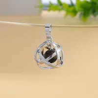 1 Piece 20 * 25mm Natural Stone Copper Agate Opal Ball Pendant sku image 1