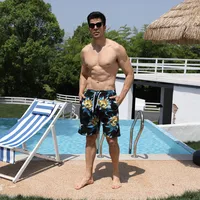 New Summer Beach Pants   Printed Beach Pants Men's Casual Shorts Loose Shorts D2207 main image 3